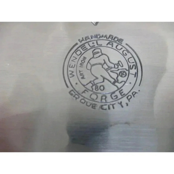 WENDELL AUGUST FORGE Aluminum Dish Handmade Duck Motif Coaster Hand Forged metal - Picture 6 of 8